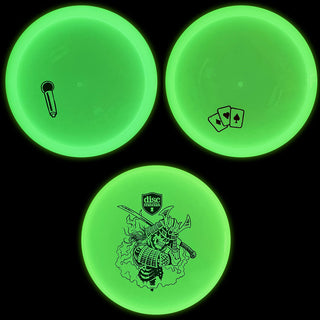 Discmania Glow in The Dark Disc Golf Set 3 Pack of Discs - Majesty, Rockstar, Shogun