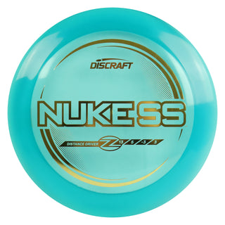 Discraft Disc Golf Z Line Nuke SS Distance Driver 13/5/-3/3 Turquoise/Gold 173-174g