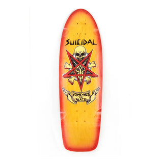 Dogtown Skateboard Complete Suicidal Skates Possessed to Skate 70s Classic Yellow/Red 9" x 30"