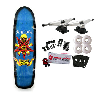 Dogtown Skateboard Complete Suicidal Skates Possessed to Skate Pool Blue/Black 8.75" x 32.5"