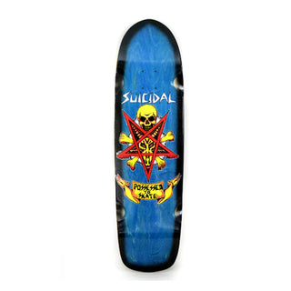 Dogtown Skateboard Deck Suicidal Skates Possessed to Skate Pool Blue/Black 8.75" x 32.5"