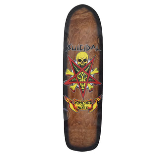 Dogtown Skateboard Complete Suicidal Skates Possessed to Skate Pool Brown/Black 8.75" x 32.5"