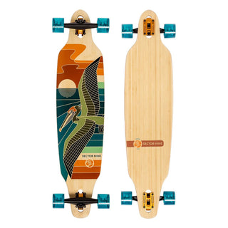 Sector 9 Longboard Complete Drifter Lookout Drop Through Bamboo 9.625" x 41.125"