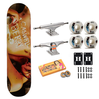 Enjoi Premium Skateboard Complete Berry Bag of Suck Black 8.0" x 31.6" Indy Trucks, Sml Wheels