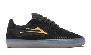 Lakai Skateboard Shoes Essex Black/Gold Suede