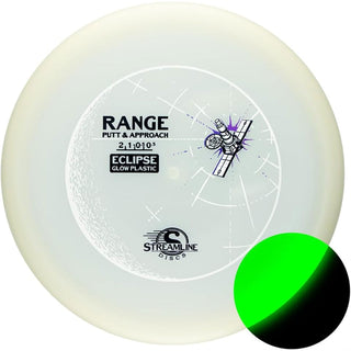 Streamline Disc Golf Eclipse Glow Range Putter 2/1/-0.5/0.5 Glow/Red 173 grams