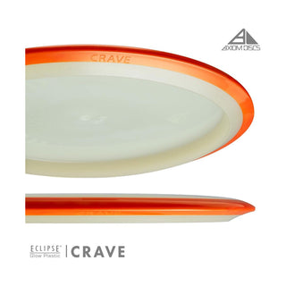 Axiom Disc Golf Eclipse Glow Crave Fairway Driver 6.5/5/-1/1 Glow/Orange Blue Blend 169 grams