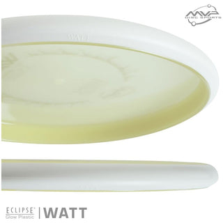MVP Disc Golf Eclipse Glow Watt Putter 2/5/-0.5/0.5 Glow/White 175 grams