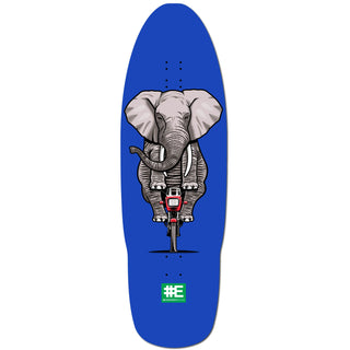 Everybody Skates Skateboard Deck Elephant Big Board Blue 12.3" x 40"
