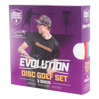 Discmania Evolution Disc Golf Set of 3 – Putter, Mid-Range, Driver (Assorted)