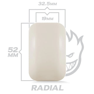 Spitfire Skateboard Wheels 52mm F4 99A Radial Formula Four