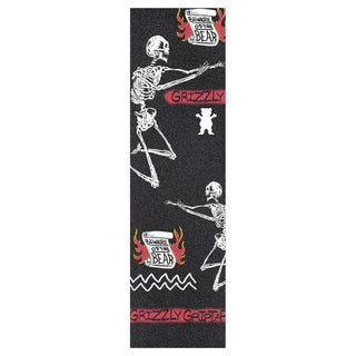 Grizzly Grip Skateboard Griptape Boneyard Black 9" x 33" Sheet