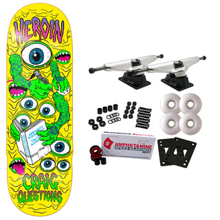 Heroin Skateboard Complete Craig Questions Mutate or Die 10" x 32.25"
