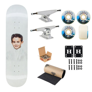 FA Premium Upgrade Skateboard Dylan Rieder White Dipped 8.25" x 31.79" Krux Trucks, Satori Wheels, Independent Bearings