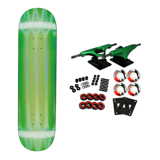 FA Skateboard Complete Stamp Embossed Neon Green 8.18" x 31.73"