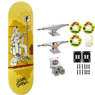 Foundation Skateboard Complete Adian Campbell Busker 8.5" x 31.75" Independent Satori Upgrade