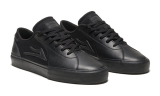 Lakai Skateboard Shoes Flaco II Black/Black Leather