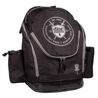 Discmania Disc Golf Backpack Bag - Fanatic 2 Black - Holds 22 Discs
