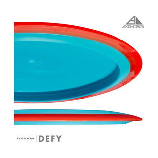 Axiom Disc Golf Fission Defy Distance Driver 11/5/-1/3 Powder Blue/Orange 172 grams