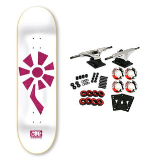 Black Label Complete Flower Power White/Pink 8.25" x 32.12"