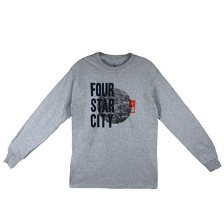 Fourstar Skateboard Longsleeve Shirt City Grey - Size Small