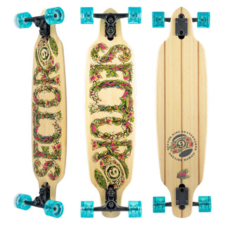 Sector 9 Longboard Fractal Flora Bamboo Drop Through 9" x 36"