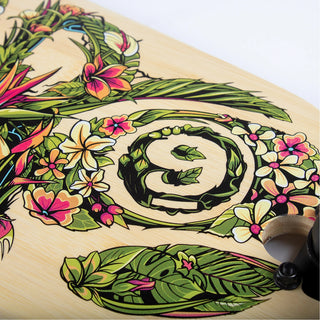 Sector 9 Longboard Fractal Flora Bamboo Drop Through 9" x 36"