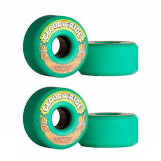 Cloud Ride Wheels Freestyle 63mm 80A Turquoise (Set of 4)