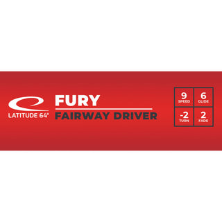 Latitude 64 Disc Golf Opto Air Fury Fairway Driver 9/6/-2/2 Red/Black 157 grams