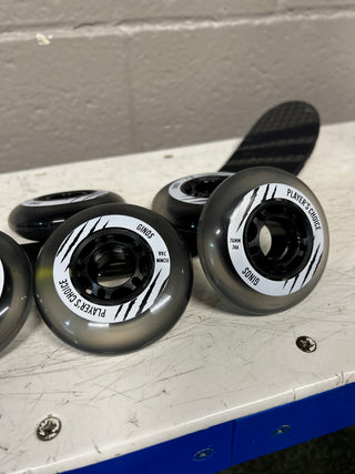 Player's Choice Indoor Roller Hockey Wheels 76mm Ginos 74A 4-Pack