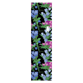 Grizzly Grip Skateboard Griptape Sheet Give em Flowers Black 9" x 33"