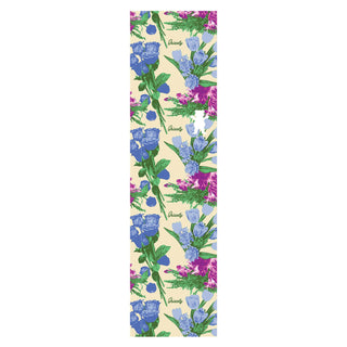 Grizzly Grip Skateboard Griptape Sheet Give em Flowers White 9" x 33"