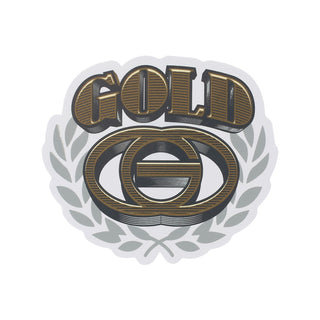 GOLD WHEELS Sticker STANDARD 4"