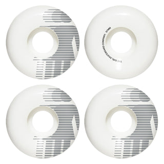 Girl Skateboard Wheels National Hero 57mm 99A Classic Shape White