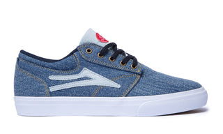 Lakai Skateboard Shoes Griffin Blue Washed Denim