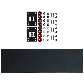 Baker Logo Skateboard Black/White 8.475" x 31.875" with Independent Trucks, Triclops Wheels