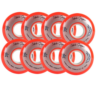 Labeda Roller Hockey Wheels - Gripper X-Soft 59mm 74A Red (8-Pack)