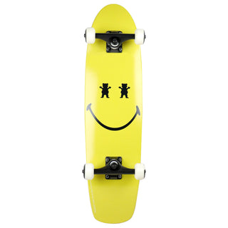 Grizzly X Smiley Skateboard Complete Big Smile Cruiser 7.75"