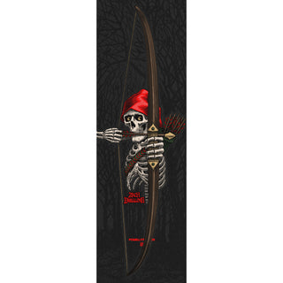 Powell Peralta Skateboard Griptape Zach Doelling Archer 10.5" x 33" Black Sheet