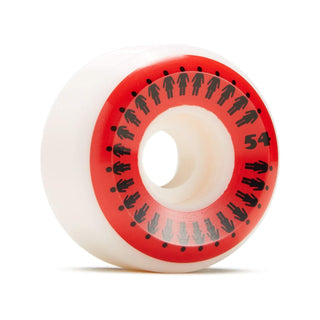 Girl Skateboard Wheels 54mm 99A Repeater Conical White/Red