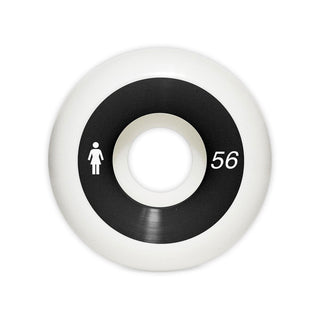 Girl Skateboard Wheels 56mm Internationa OG Conical 99A White