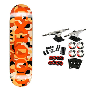 GX1000 Skateboard Complete OG Logo Camo/Orange 8.75" x 32.625"