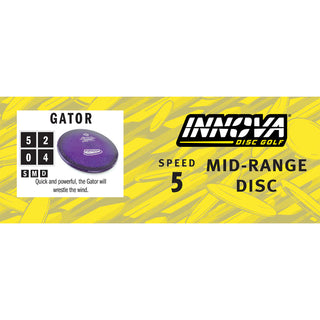 Innova Disc Golf DX Gator Midrange Disc 5/2/0/4 Pink/Black 147 grams