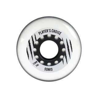 Player's Choice Indoor Roller Hockey Wheels 72mm Ginos 74A 8-Pack