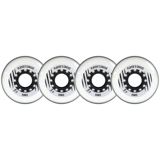 Player's Choice Indoor Roller Hockey Wheels 72mm Ginos 74A 4-Pack