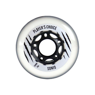 Player's Choice Indoor Roller Hockey 76mm Ginos 74A Single Wheel