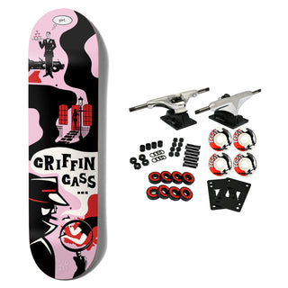 Girl Skateboard Complete Gass Mystery Noir 8.125" x 31.625"