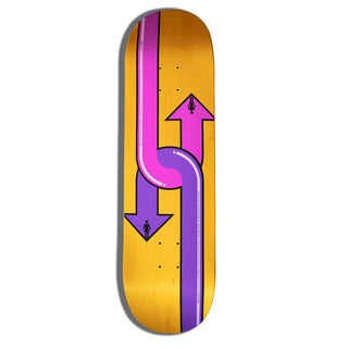 Girl Skateboard Deck McCrank Dual Directional Yellow 8.5" x 31.875"