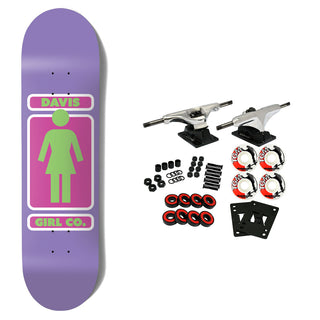 Girl Skateboard Complete Davis 93 Til Purple/Pink 8.5" x 31.875"
