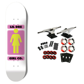 Girl Skateboard Complete Lil Dre 93 Til White/Purple 8.25" x 31.875"